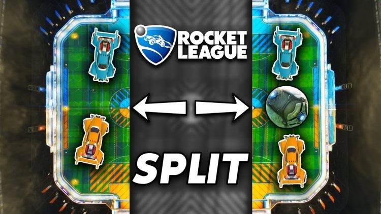 ROCKET LEAGUE, BUT I SPLIT THE FIELD IN HALF