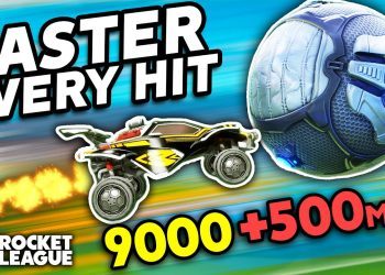 ROCKET LEAGUE, BUT THE BALL GETS FASTER EVERY HIT