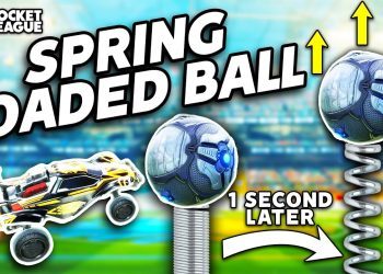 ROCKET LEAGUE, BUT THE BALL IS SPRING LOADED