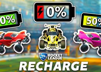 ROCKET LEAGUE, BUT THE CARS HAVE TO RECHARGE
