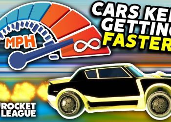 ROCKET LEAGUE, BUT THE CARS KEEP ACCELERATING