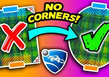 ROCKET LEAGUE, BUT THE FIELD HAS NO CORNERS