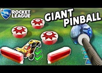 ROCKET LEAGUE, BUT THE FIELD IS A GIANT PINBALL MACHINE