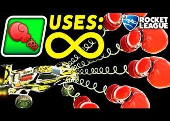 ROCKET LEAGUE WITH INFINITE POWERUPS IS AMAZING