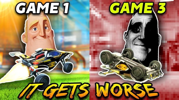 Rocket League 1v1, but every game my controls get WORSE