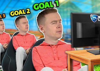 Rocket League, but I get FARTHER from my screen EVERY goal