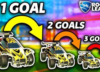 Rocket League, but every time you score you SHRINK!