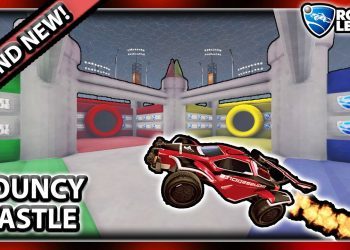 Rocket League, but it's ACTUALLY in a Bouncy Castle!