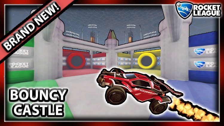 Rocket League, but it's ACTUALLY in a Bouncy Castle!