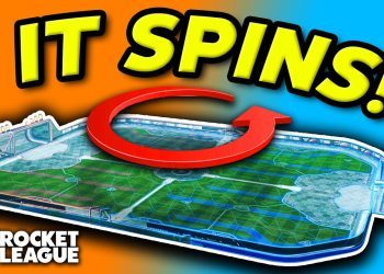 Rocket League, but the FIELD SPINS