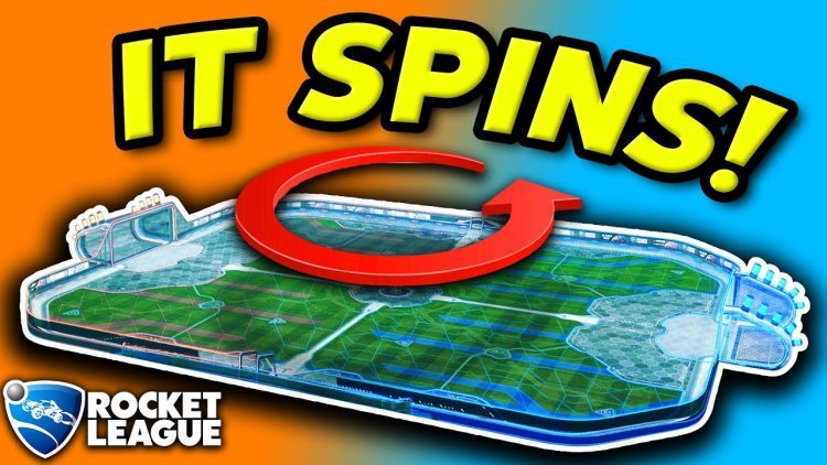 Rocket League, but the FIELD SPINS
