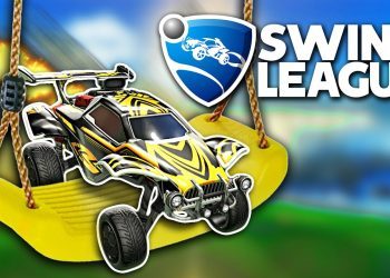 Rocket League, but the FIELD is a GIANT SWING