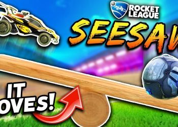 Rocket League, but the field is a GIANT SEESAW