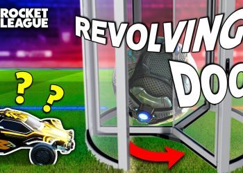 Rocket League, but we're inside a REVOLVING DOOR