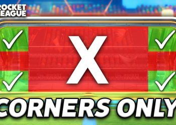 Rocket League, but you can ONLY score in the CORNERS of the goal