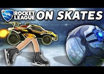 Rocket League on ICE SKATES is HILARIOUS!