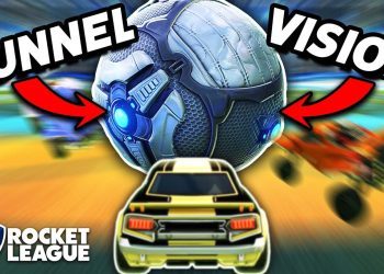 Rocket League with ACTUAL tunnel vision is TRIPPY