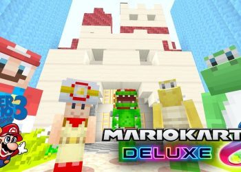 SUPER MARIO BROS 3! [CHEATING] - Mario Kart 8 Deluxe - (Minecraft Switch)