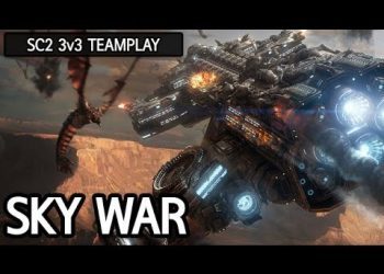 Sky war Battlecruiser vs Corruptor l StarCraft 2: Legacy of the Void l Crank