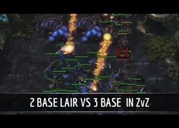 StarCraft 2: 2 base Lair vs 3 base in ZvZ