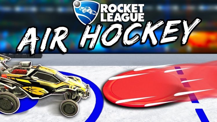 THIS IS ROCKET LEAGUE AIR HOCKEY