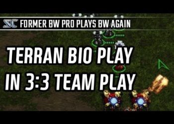 Terran Bio play in 3:3 Team play l StarCraft: Brood War l Crank