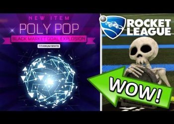 Unlocking Titanium White POLYPOP + Quasar Boost in Rocket League + 2v2 Gameplay