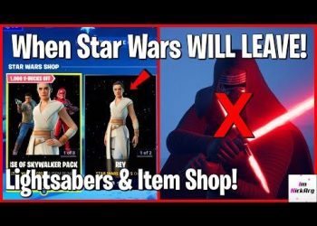 When Lightsabers Will LEAVE Fortnite! (Star Wars Collaboration & Item Shop)