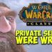 WoW CLASSIC UPDATE - PRIVATE SERVERS WERE WRONG & SUMMER RELEASE CONFIRMED