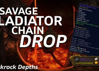 WoW Classic - Blackrock Depths - Savage Gladiator Chain Drop