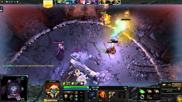 dota 2 Overthrow gameplay