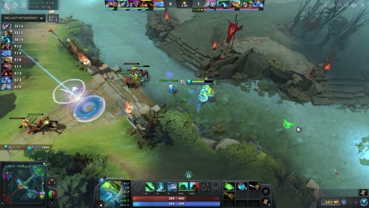 flyfly Morphling Mid vs. Puck - Dota 2 Pros Laning
