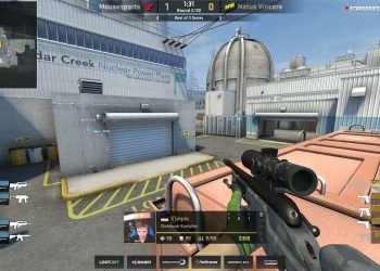 s1mple double HS wallbang on nuke with scout VAC