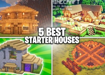 5 BEST Minecraft Starter Houses for Survival! (Easy Starter Houses)