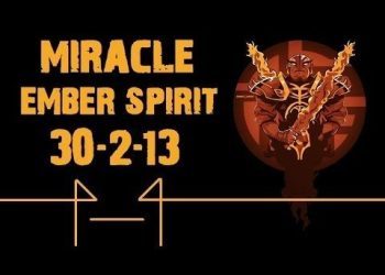 9000 MMR Miracle Ember Spirit 'uncrushable' - Ranked Gameplay Dota 2