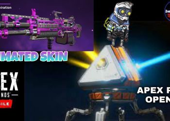 APEX LEGENDS MOBILE ANIMATED GUN SKIN IN THE COMMON APEX PACKS OPENING