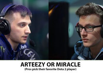 ARTEEZY OR MIRACLE - (Pros pick their favorite Dota 2 player ) - Dota 2