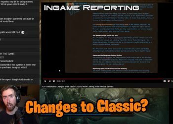 Asmongold reacts "TOP 7 Mechanic changes in Classic WoW coming from Private Servers" PunkRat