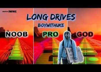 BoyWithUke - Long Drives - Noob vs Pro vs God (Fortnite Music Blocks)