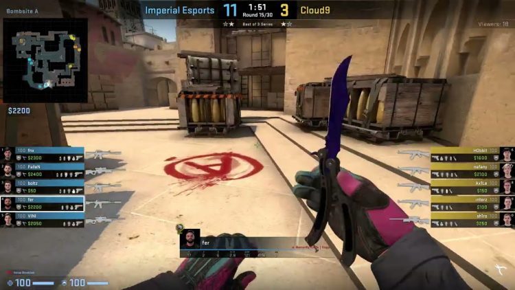 CS:GO POV Demo Imperial fer (25/8) vs Cloud9 (de_mirage) @ PGL Major Antwerp 2022