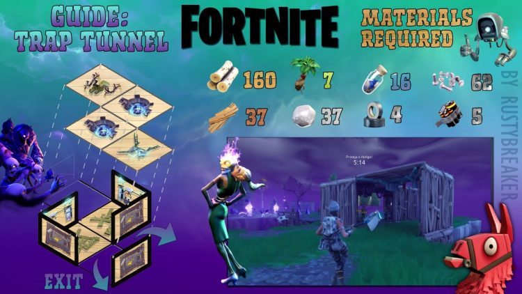 Cheap & Quick Trap Tunnel Updated V3 - Fortnite Save the World!
