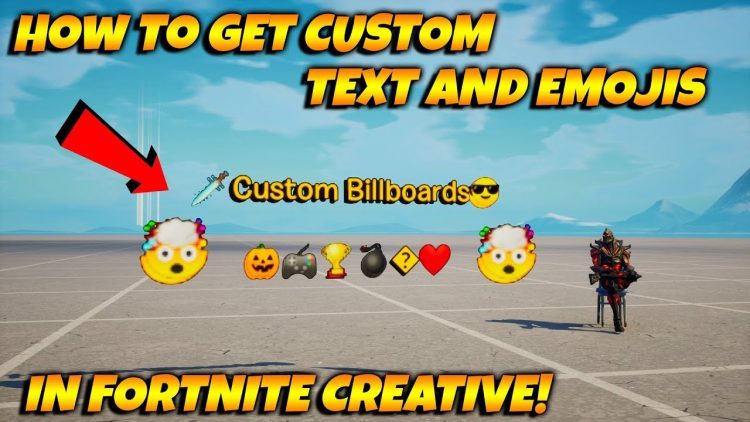 Custom Text And Emojis In Fortnite Creative! SECRET Billboard Features!