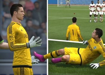 FIFA 16 - BEST GOALKEEPER FREE KICK EVER! TOTY RONALDO PLAYING AS GOALKEEPER !!!