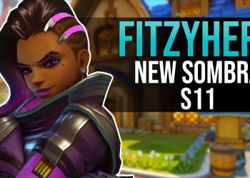 FITZYHERE NEW SOMBRA IN RANKED (OVERWATCH, BLIZZARD WORLD, S11, TOP500)