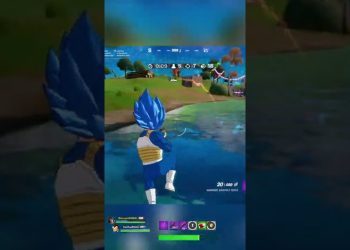 Fortnite x Dragon Ball Z vegeta has a different gattling gun