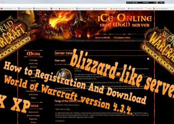 How to Registration iCe Online And Download World of Warcraft version 4.3.4 Private Server blizzard