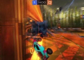Insane off the wall shot - Rocket League