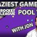 LONGEST and MOST INSANE Game of Rocket League Pool with Jon!