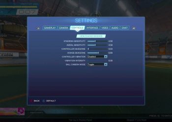 MY CURRENT ROCKET LEAGUE SETTINGS