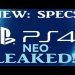 NEW PS4 CODE-NAMED NEO SPECIFICATIONS LEAKED!
